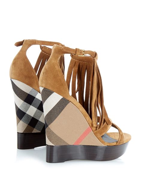 burberry heels brown